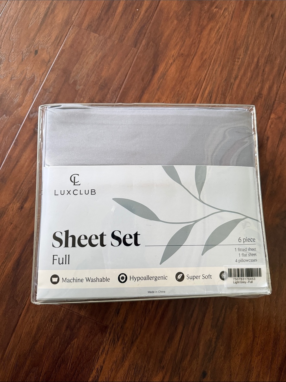 Full Sheet Set in Light Gray - 6-Piece